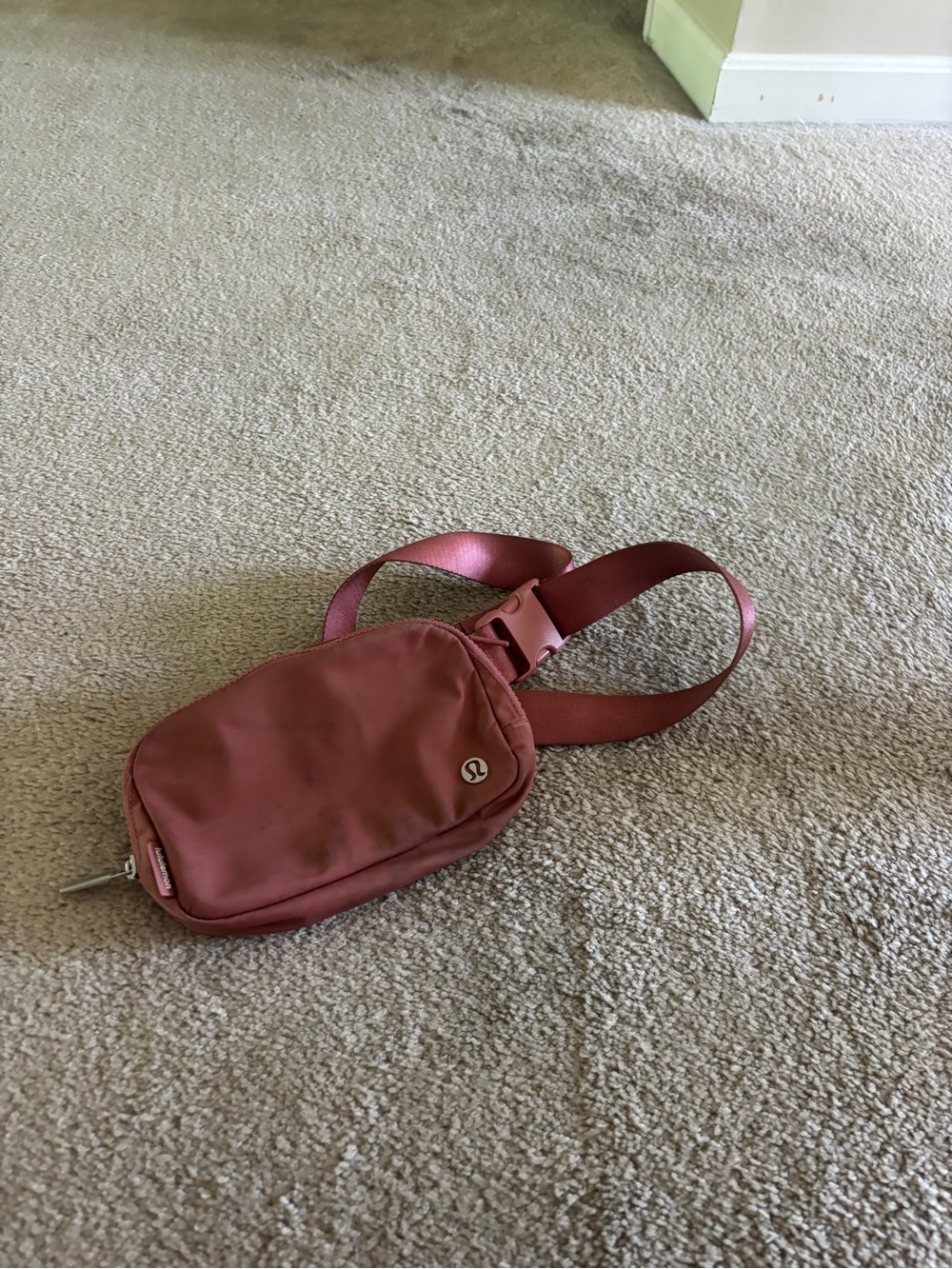 Pink lululemon cross body bag